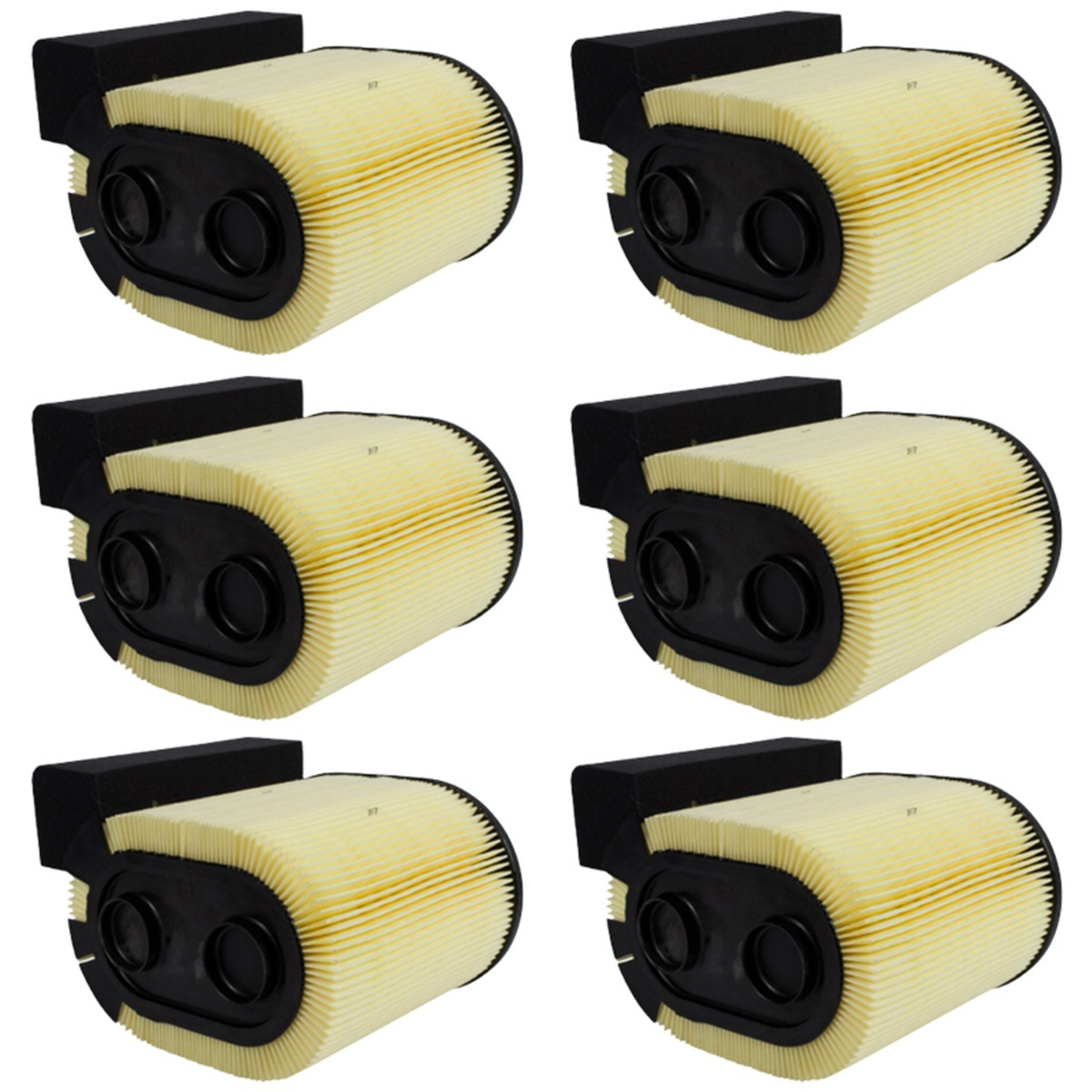 6 Stück Motorluftfilter FA1927 Ford Super Duty F-250 F-350 F-450 F-550 6.7L V8 Powerstroke Diesel 2017-2019