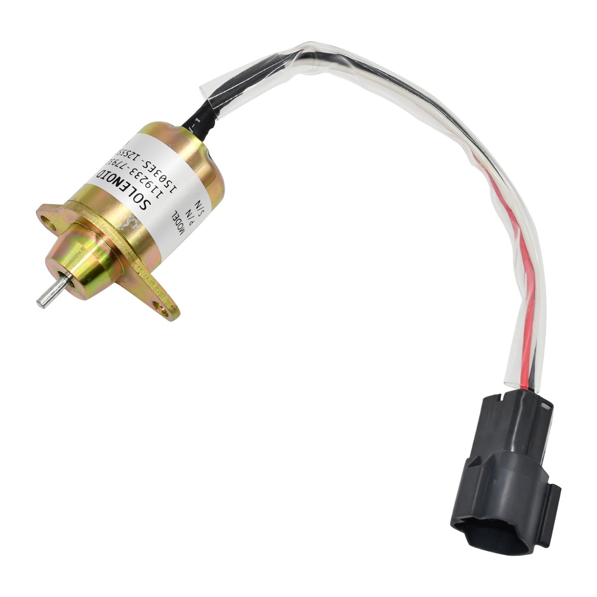 12V Stop Solenoid 1503ES-12S5SUC5S Yanmar Engine 2TNV56 2TNV70 3TN66L 3TNE68 3TNE78A 3TNE84 3TNE88 3TNV70 3TNV76 4TNE84 4TNV84 4TNV94L-SFN 4TNV98L-SFN