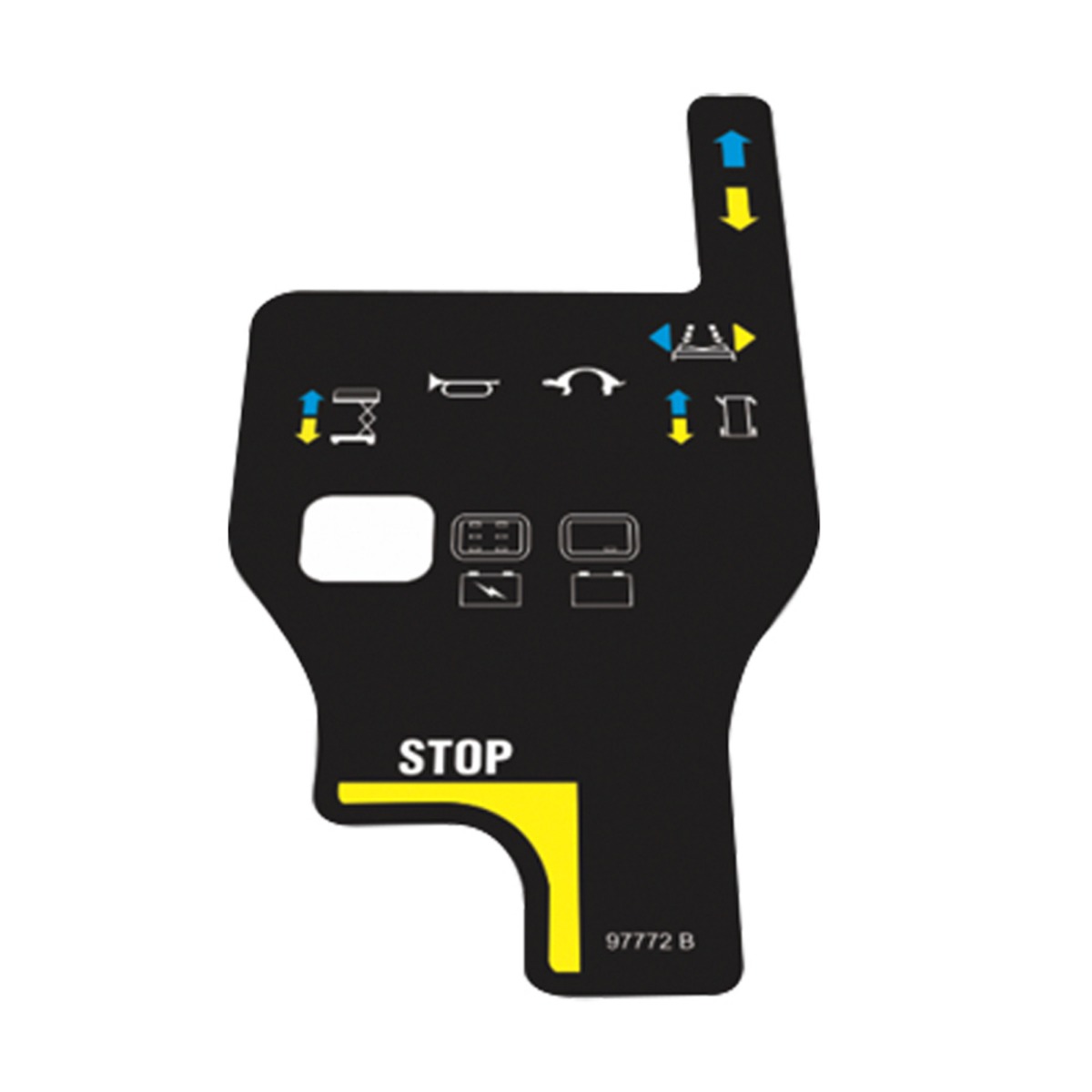 Steuerungsbox spielen Überlagerung Aufkleber 97772 Genie Hebebühne GR-12 GR-15 GR-20 GRC-12 QS-12R QS-12W QS-15R QS-15W QS-20R QS-20W GS-1530 GS-1532 GS-1930 GS-1932 GS-2032 GS-2046 GS -2632 GS-2646 GS-2668DC GS-3232 GS-3246 GS-3268DC