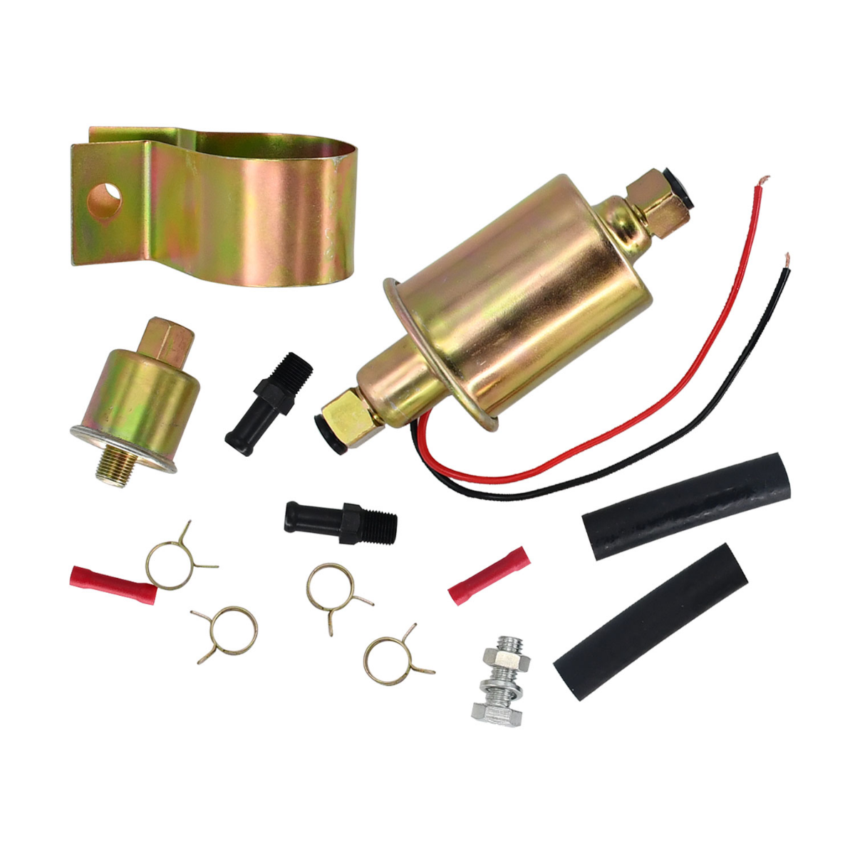 Elektrische Kraftstoffpumpe mit Installationssatz E8012 FD0002 P60430 EP12S 6414671 Buick Apollo 5.7L Riviera 4.1L Special 4.3L Cadillac DeVille 4.1L Eldorado 4.1L Fleetwood 4.1L Bel Air 5.7L Biscayne 5.7L Impala 5.7L 