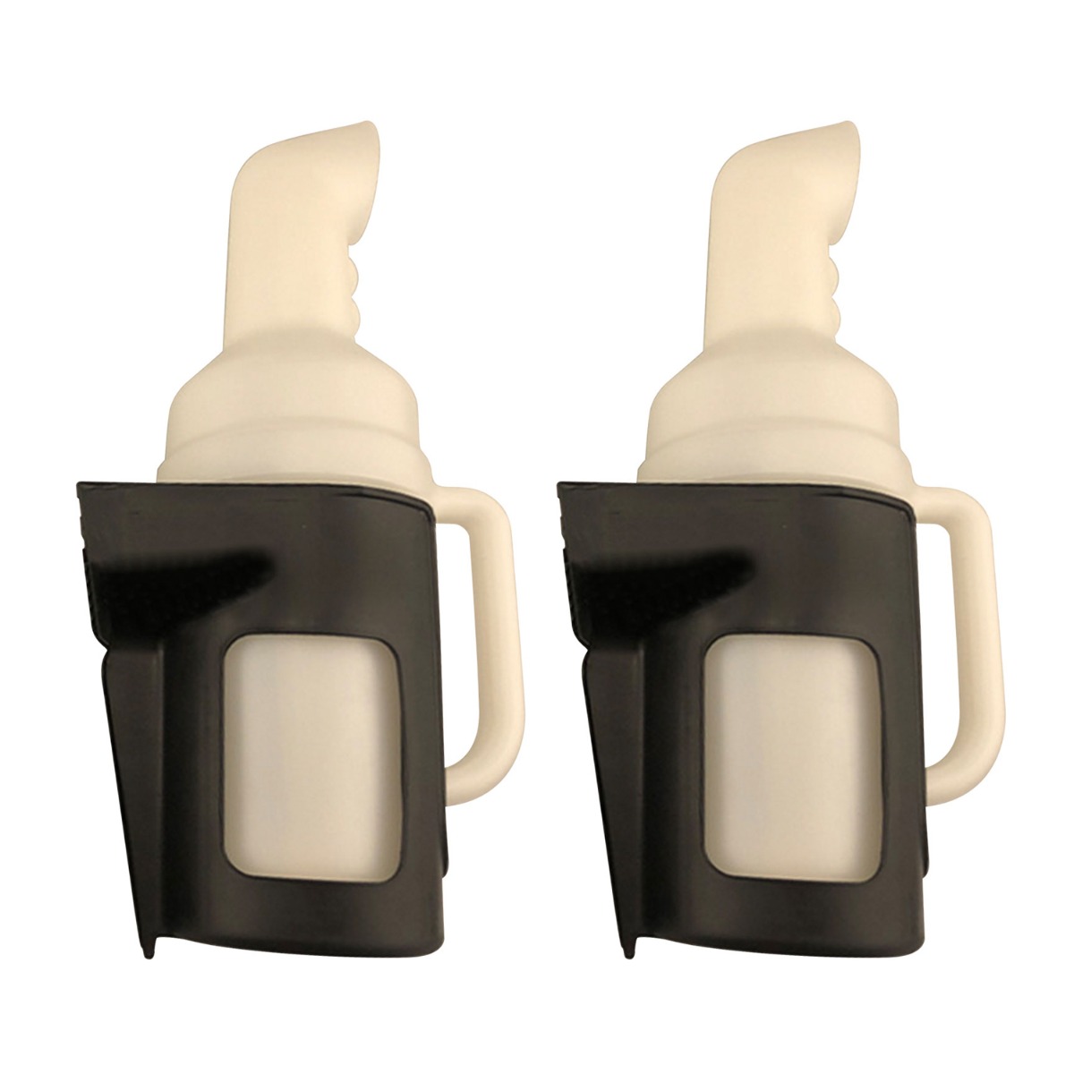 (2) Golfwagen-Sandflasche mit Griff und klapperfester Halterung für EZGO Club Car