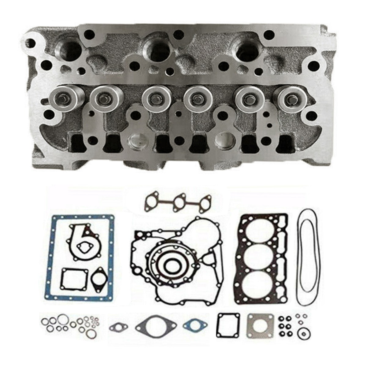 Zylinderkopf 07916-29475 mit komplettem Dichtungssatz für Kubota