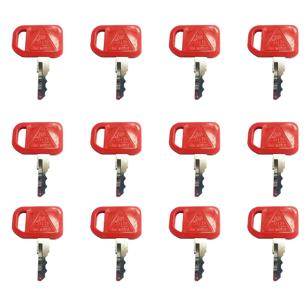 Clé d'allumage T209428 12 pièces pour John Deere pour étui pour Hitachi pour New Holland