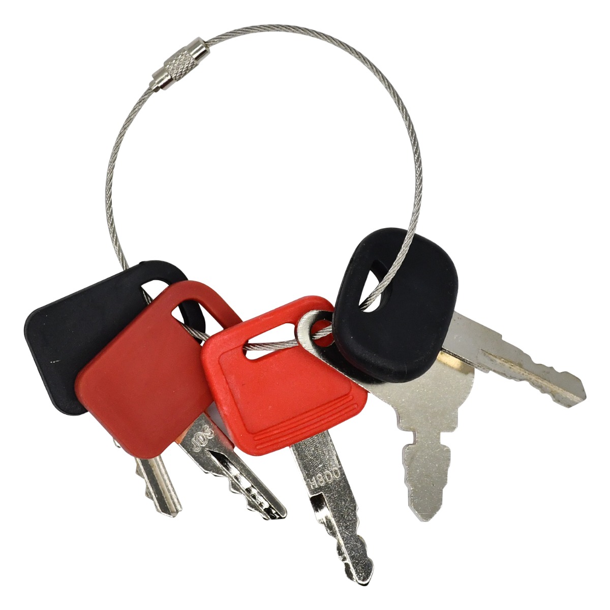 Heavy Equipment Zündschlüsselsatz 5-teilig für Bobcat für Komatsu für Hitachi für Caterpillar für Case für John Deere