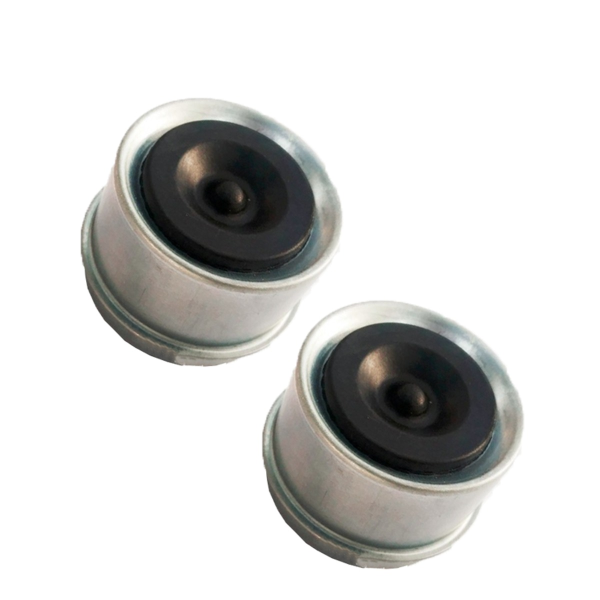 2pcs 1.98" Zoll Staubkappe mit Gummistopfen für Trailer-Achsradnaben