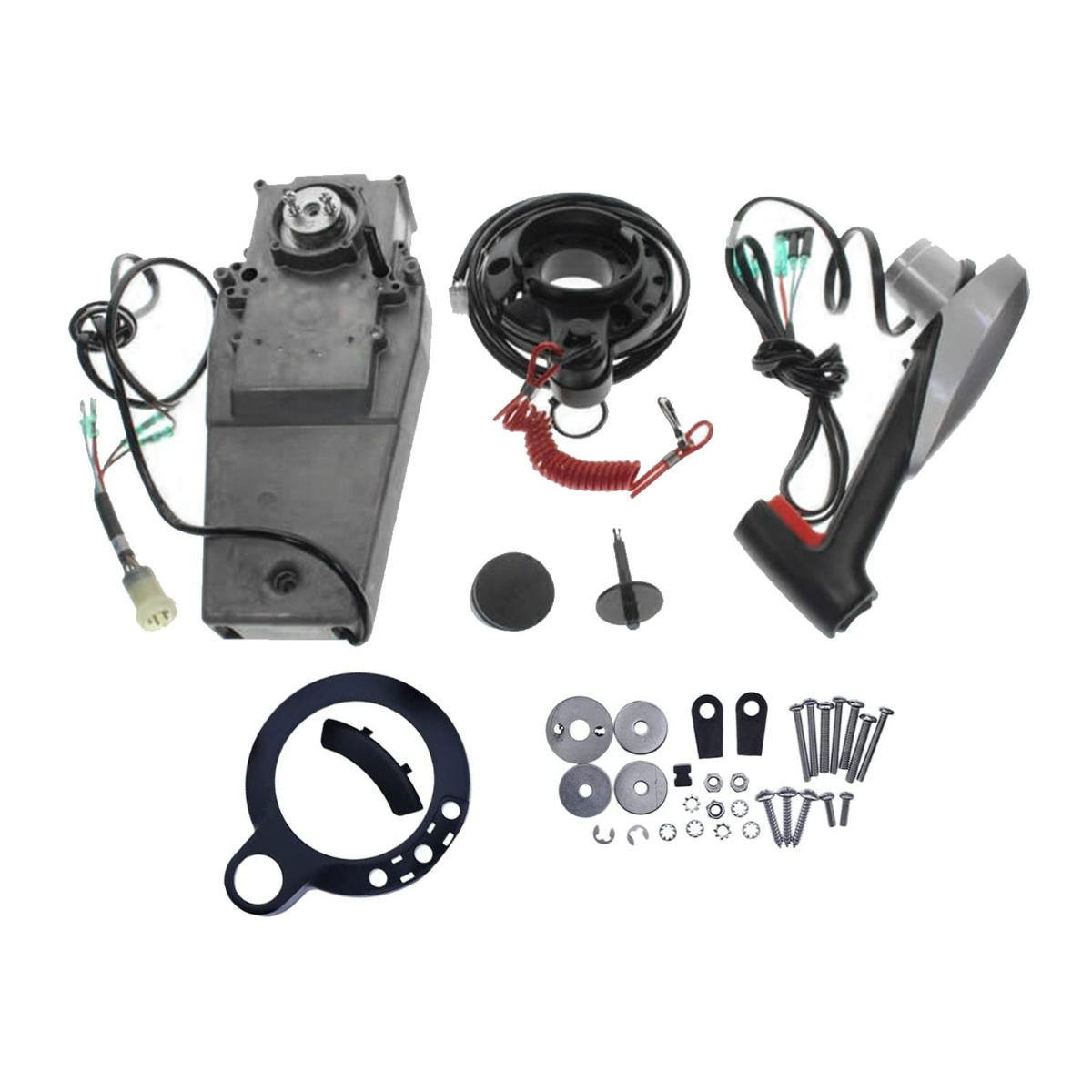 Rechtsbündiger Schaltkasten mit Stoppschalter 6X3-48206-10-00 für Yamaha