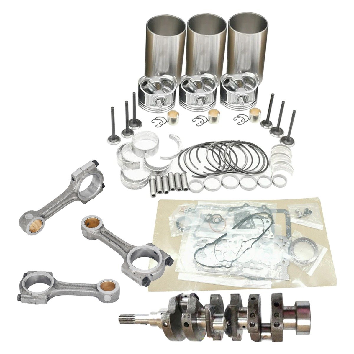 Überholung Rebuild Kit und 3-teilige Verbindungsstange und Kurbelwelle für Kubota main product photo