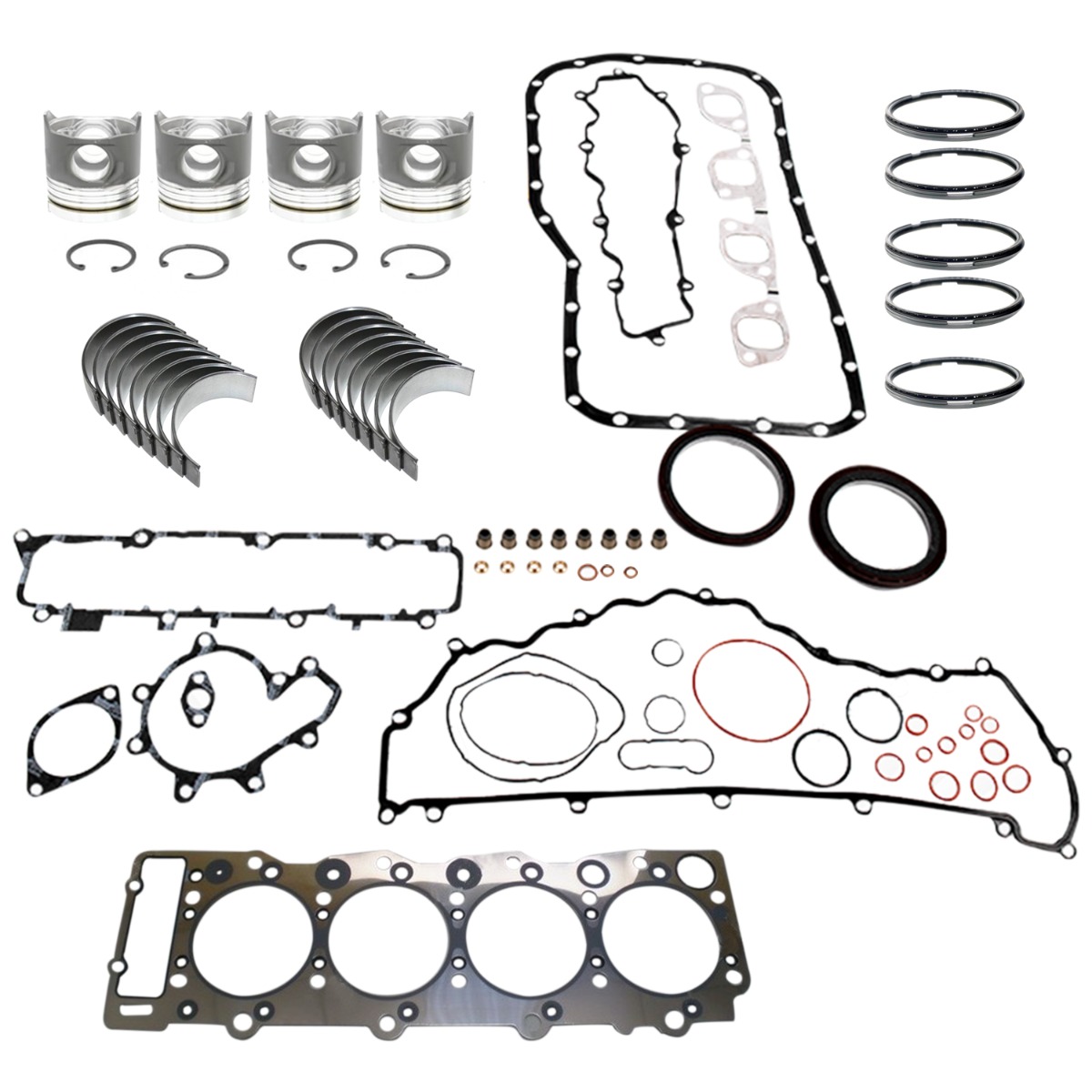 Umbausatz Kolbenkit Kompletter Dichtungssatz für Isuzu