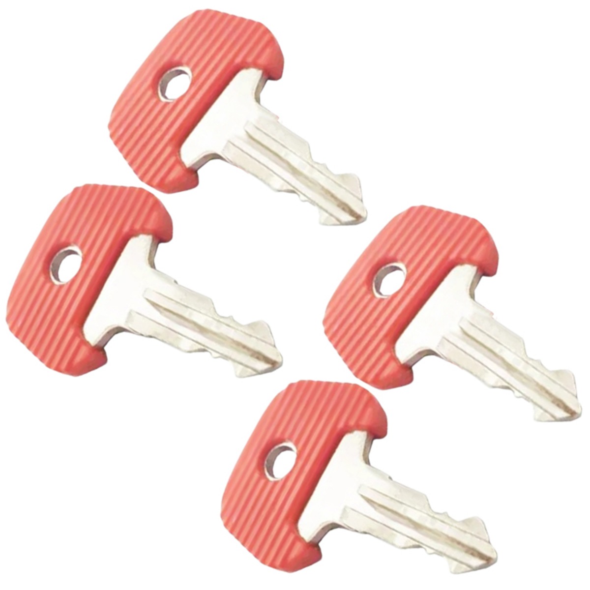 4 x Zündschlüssel Rot 26906870 für Komatsu