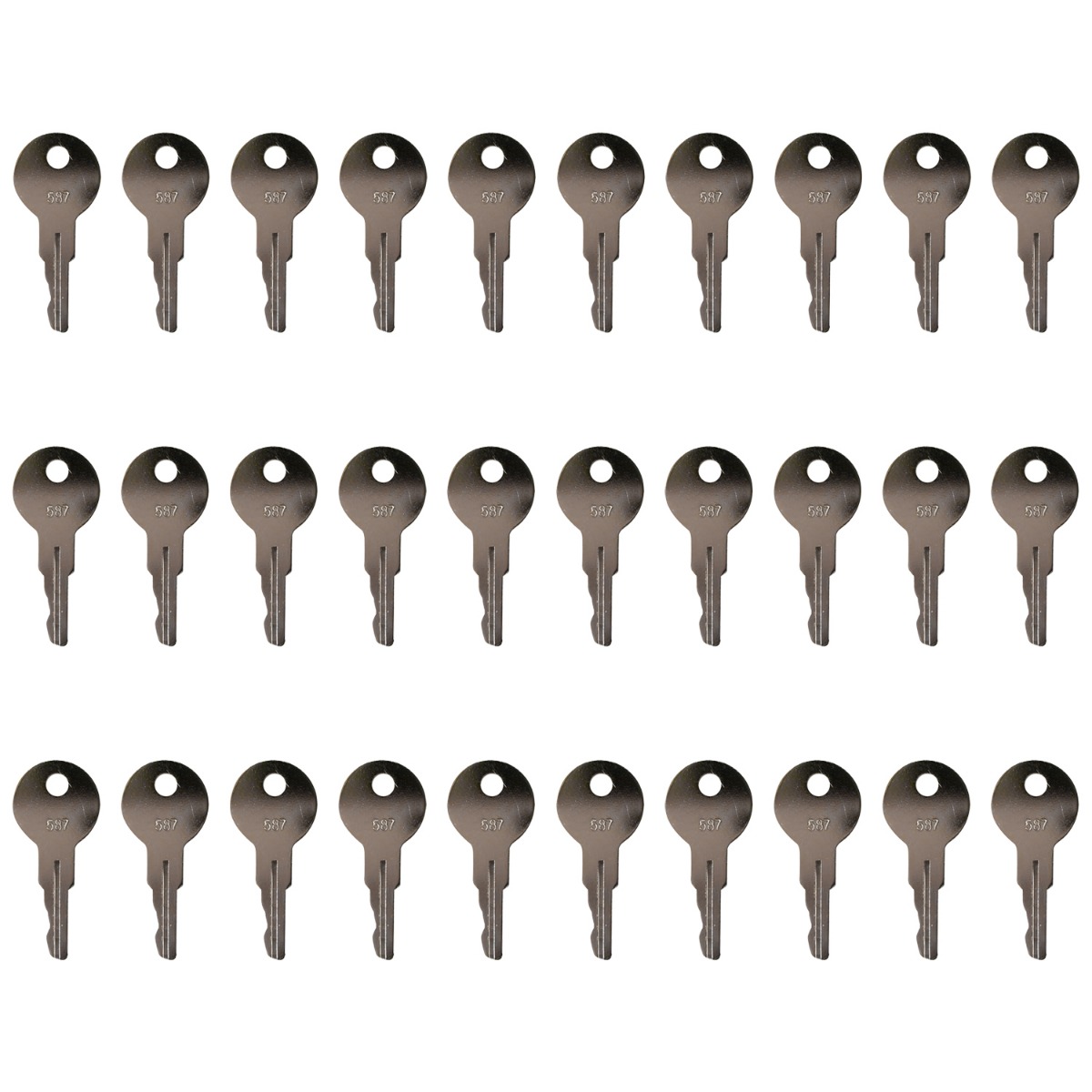 30Stück Zündschlüssel 587 für JLG