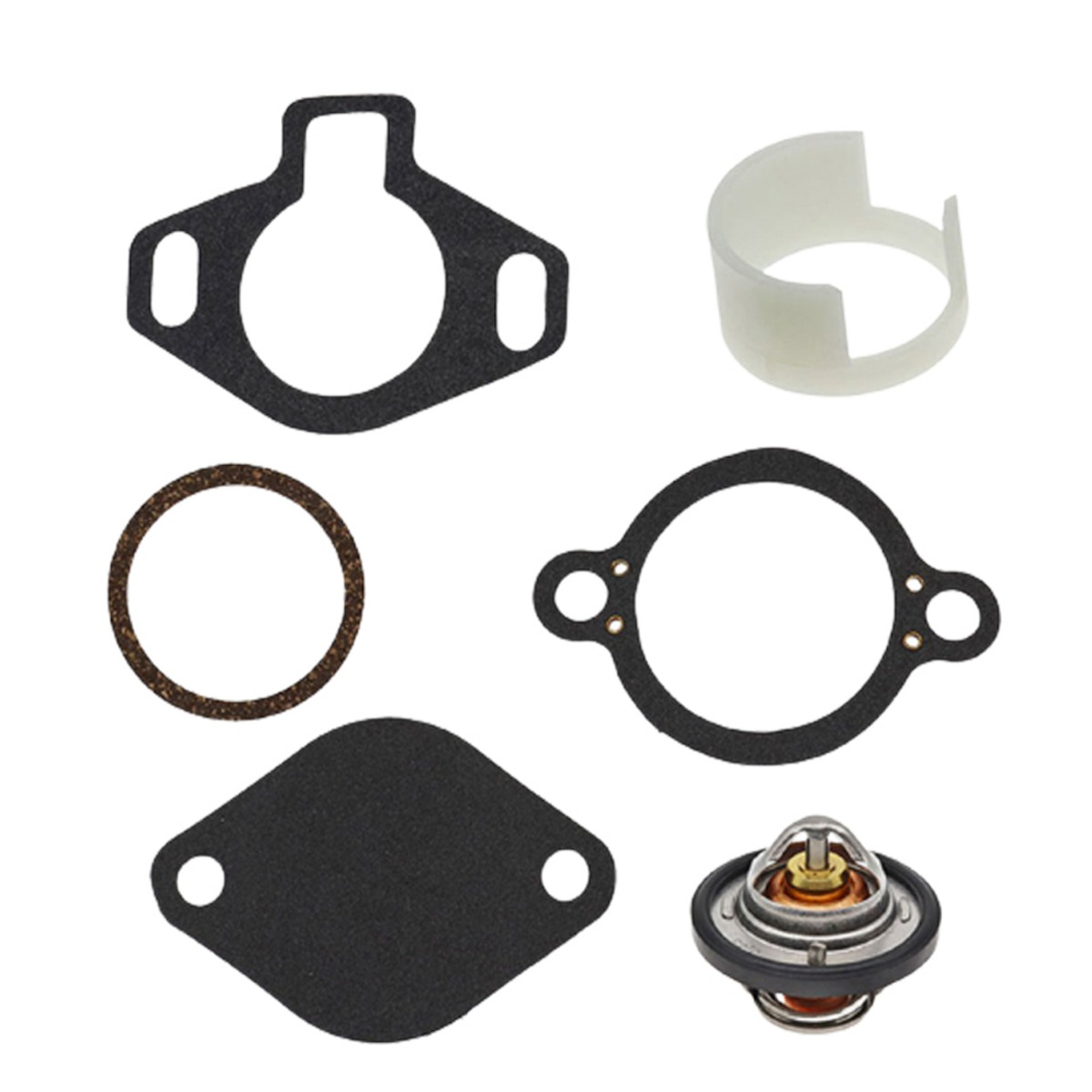 Thermostat Kit mit Dichtung und Kunststoffhülse 807252Q5 für Mercruiser