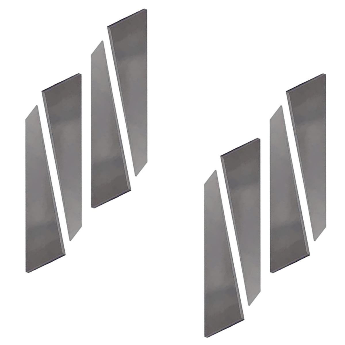 8 Stück Flachschaft aus 1095-Stahl für die Messerherstellung