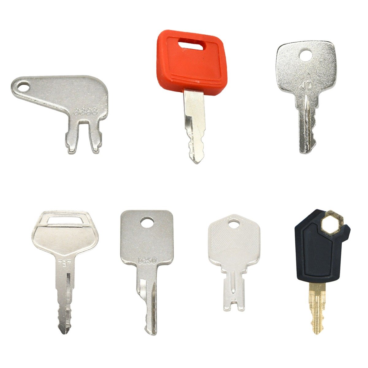 7 Stück Zündschlüssel für schwere Geräte main product photo