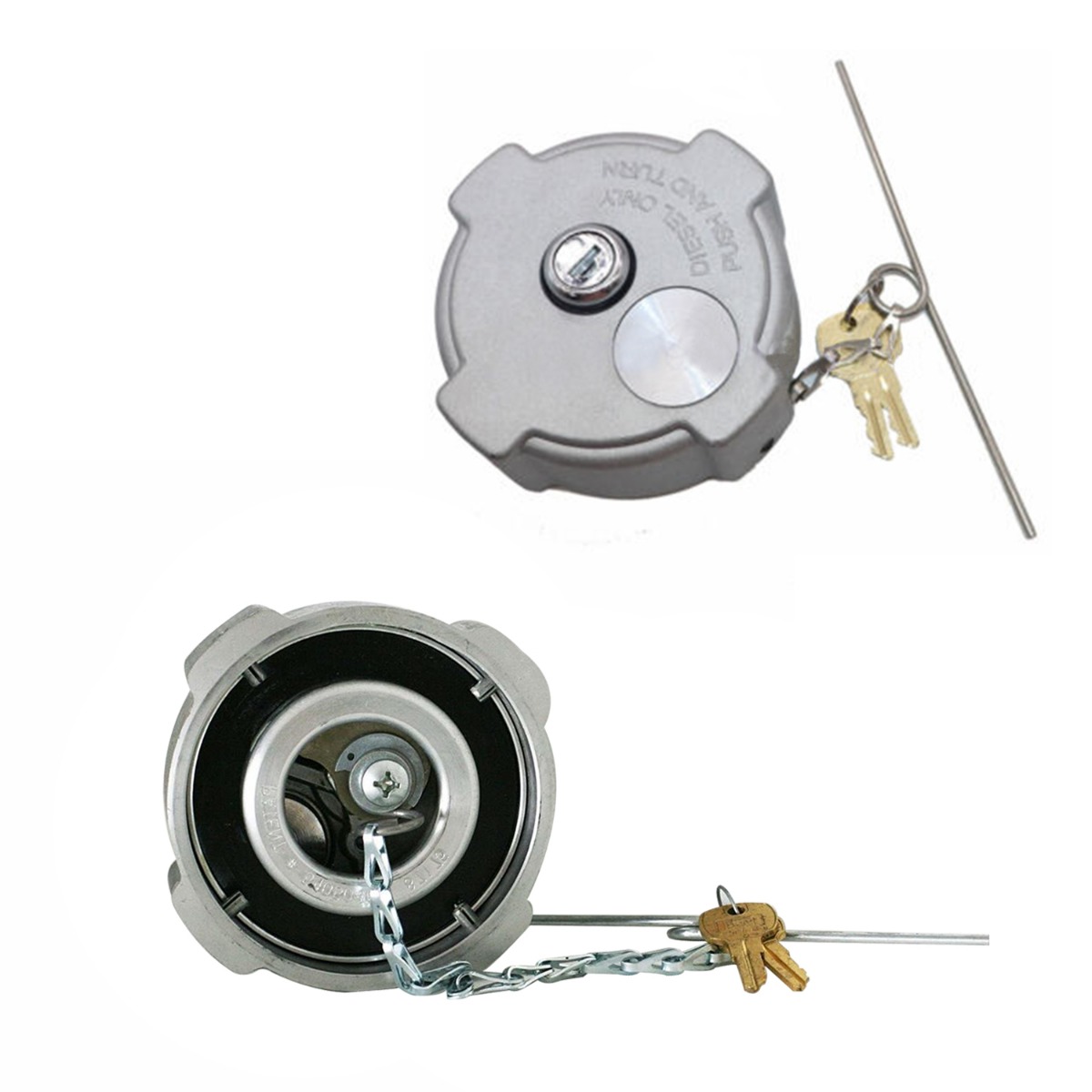 2 Stück abschließbarer Tankdeckel 03–37017–002 für Freightliner