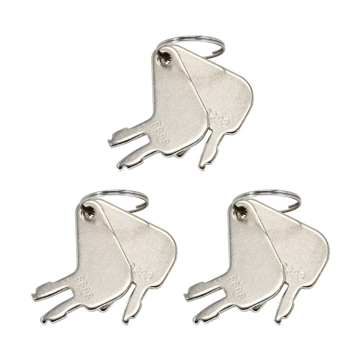 6 Stück Zündschlüssel 8398 für Caterpillar