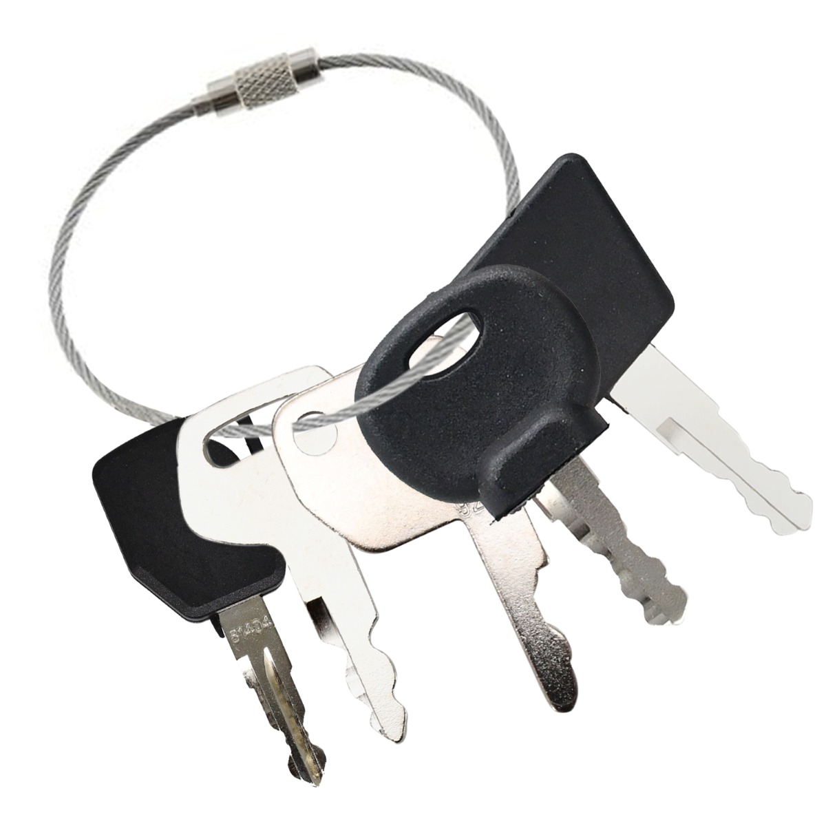 5PCS Zündschlüsselsatz 14607 Für JCB