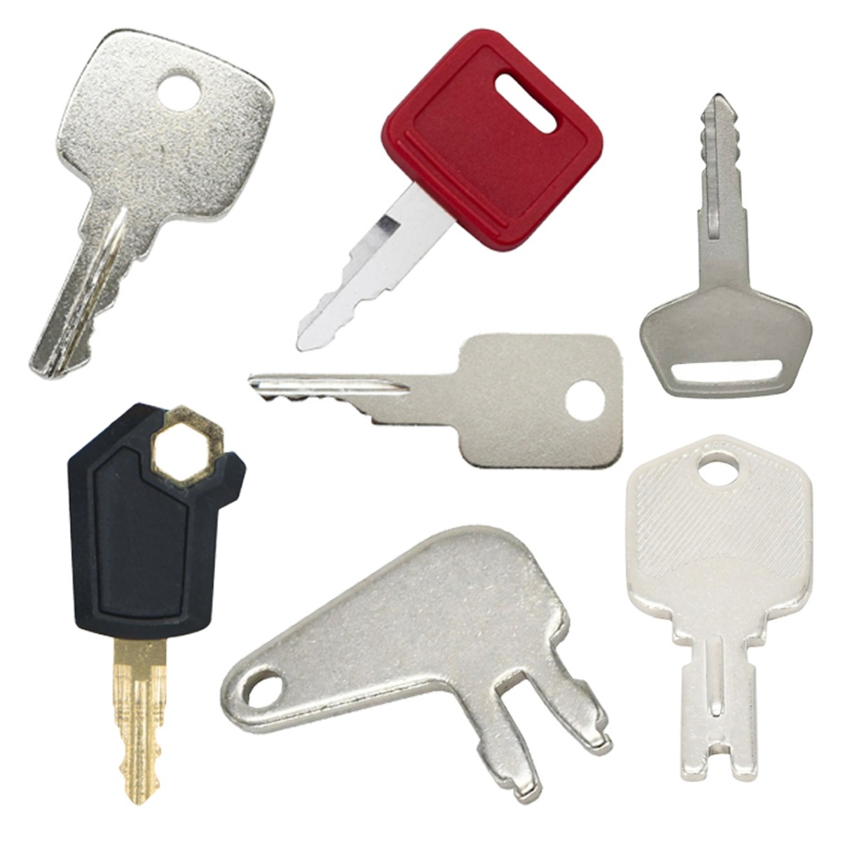 7 Stück Zündschlüssel PA7KS für Caterpillar