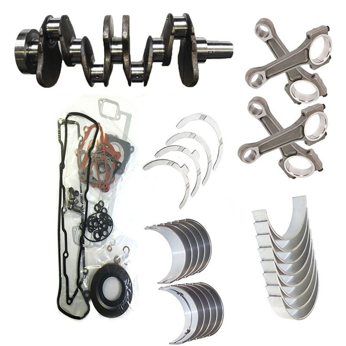 Kurbelwelle+Stangen+Volldichtung+Lager+Unterlegscheibe Für Yanmar 4TNV98-YTBL STD