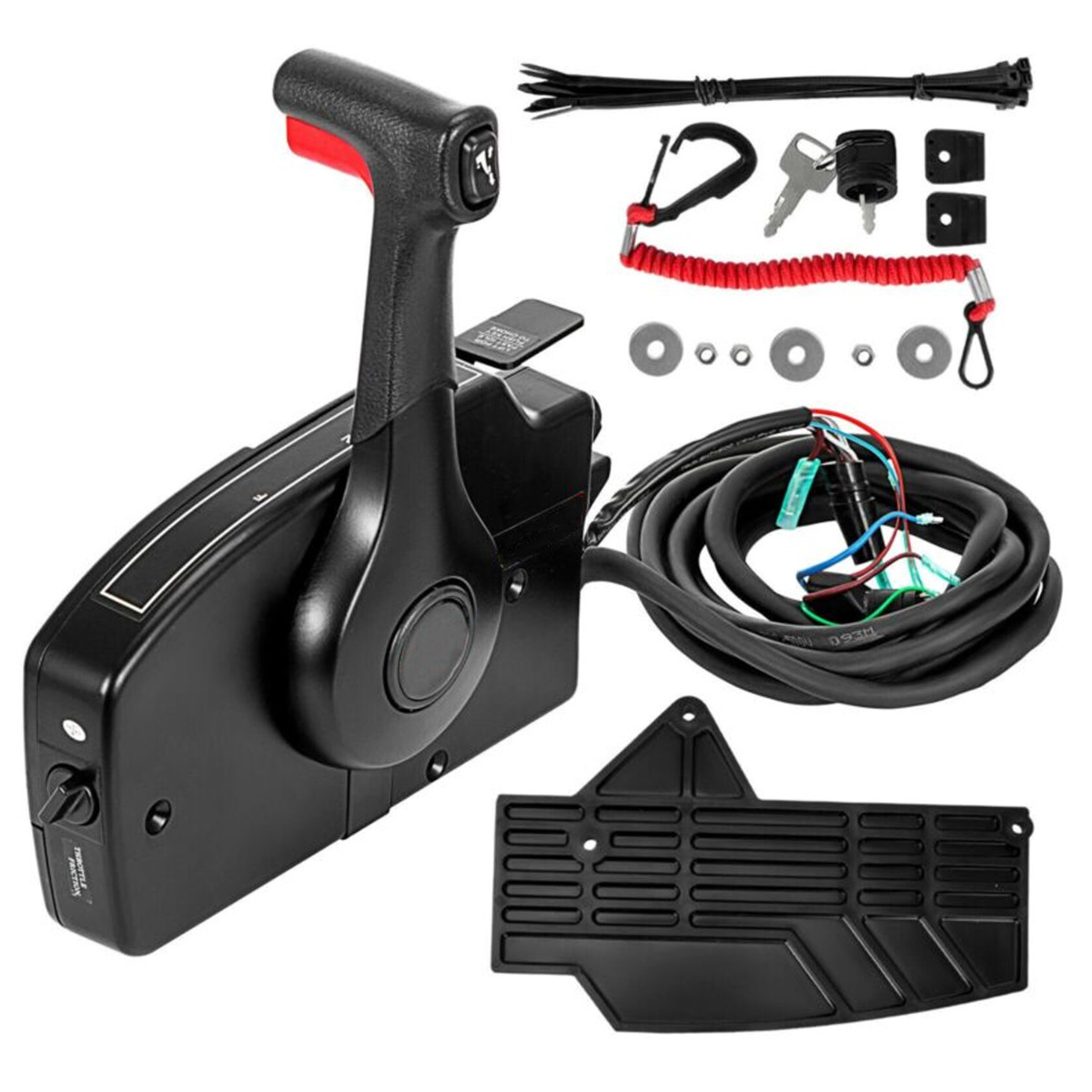 Seitlich montierte Bootsmotor-Fernbedienungsbox mit 8-Pin-Zug zum Öffnen 20 FT 881170A20 für Mercury