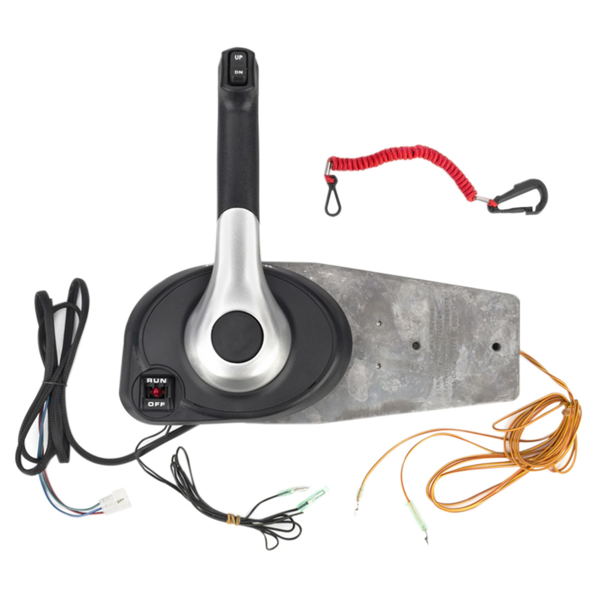 Außenbord-Gasfernbedienung mit 4 Pins Außenborder und Notfall-Lanyard 883710A02 für Mercury