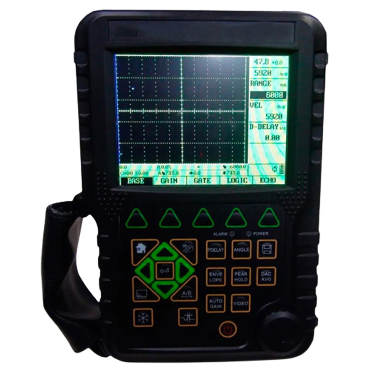 Digitales Ultraschallprüfgerät Defektoskop DAC AVR 0~6000mm Reichweite 0,5~10 MHz MFD350B für Mitech