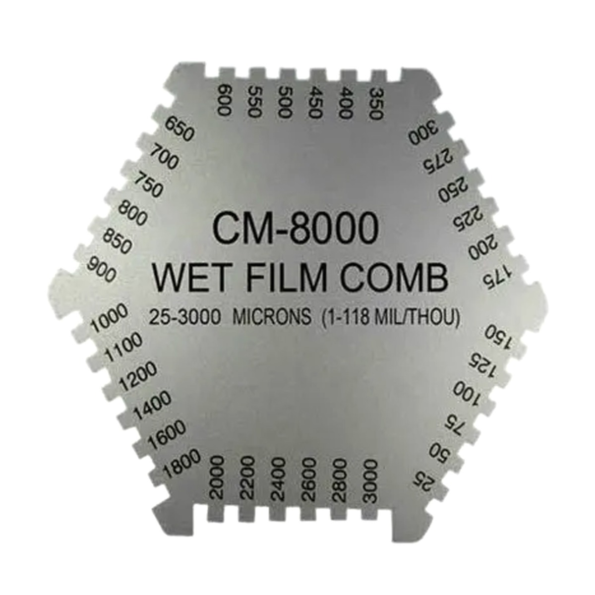 Nassfilm Beschichtung Dicke Kamm Messgerät Tester Werkzeug 25-3000um CM-8000 für Farbe