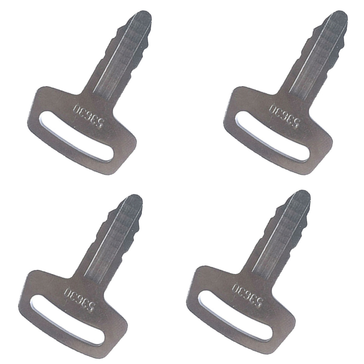 4 Stück Zündschlüssel RC101-53630 für Kubota