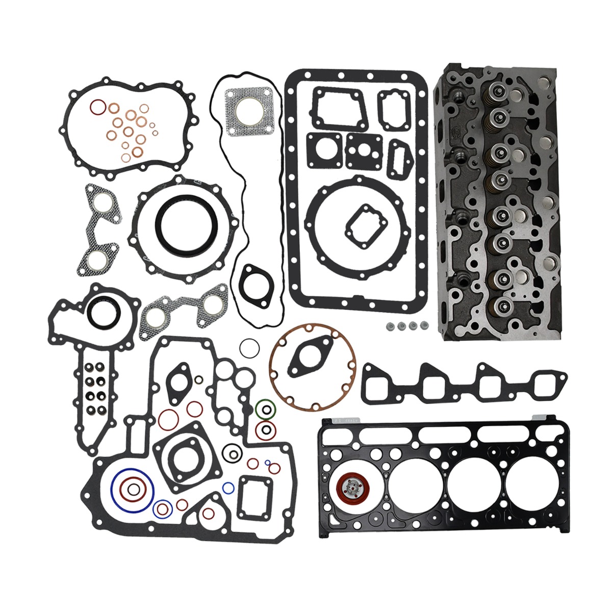 Kompletter Zylinderkopf und Dichtungssatz 6655153 für Kubota