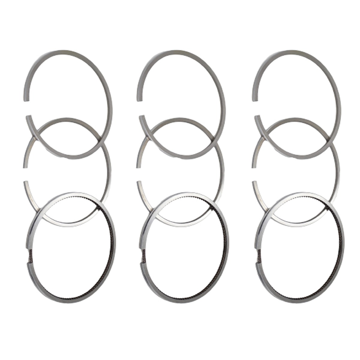 3Sätze Kolbenring 9PCS Für Mitsubishi