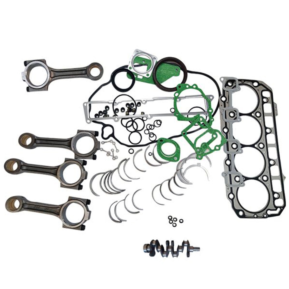 STD Kurbelwelle + kompletter Dichtungssatz + Pleuel + Haupt und Pleuellagersatz + Anlaufscheiben für Yanmar main product photo