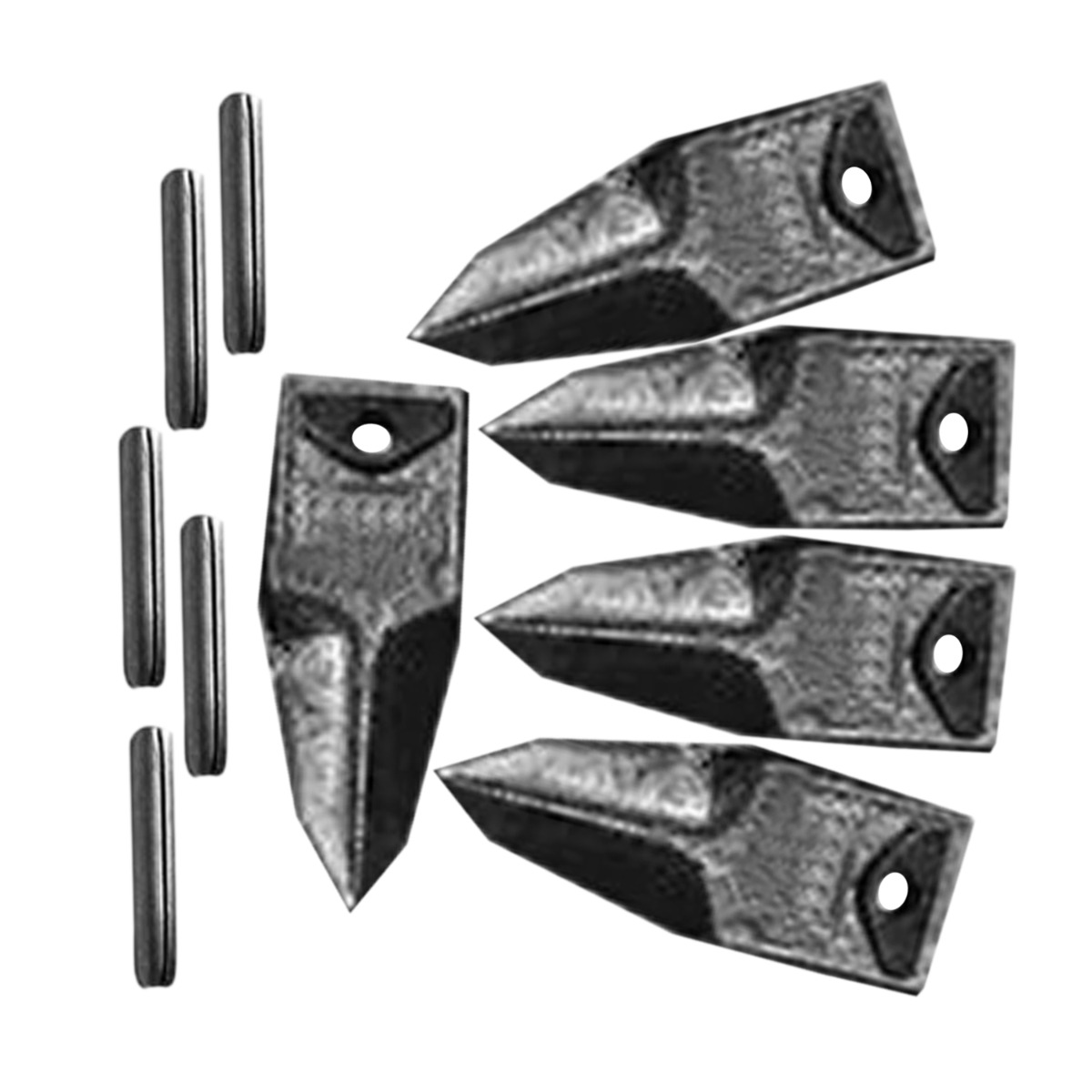 Einzelne Tiger-Löffelzähne 156LPN lange Stifte X156T für Hensley