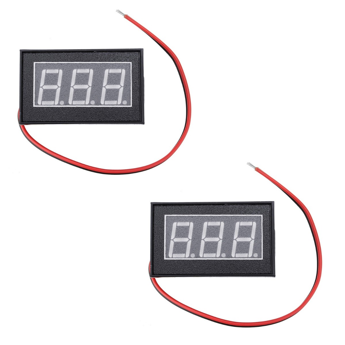 2Pcs Digital Volt Meter 12V für Batterien