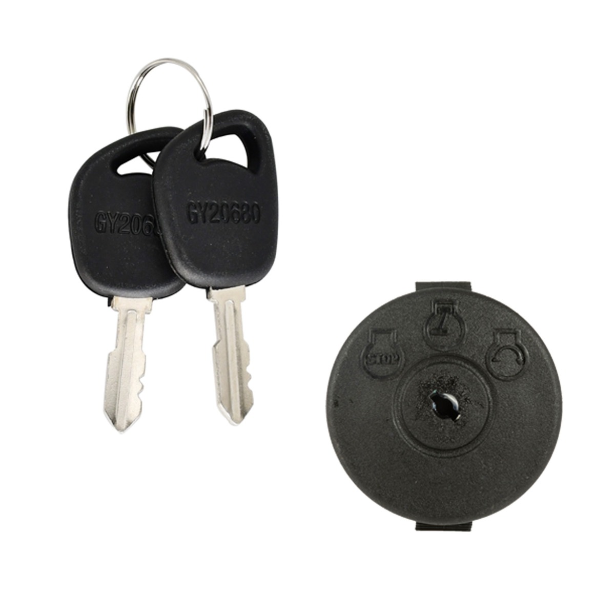 Zündschalter mit 2 Schlüsseln 725-12066 für MTD