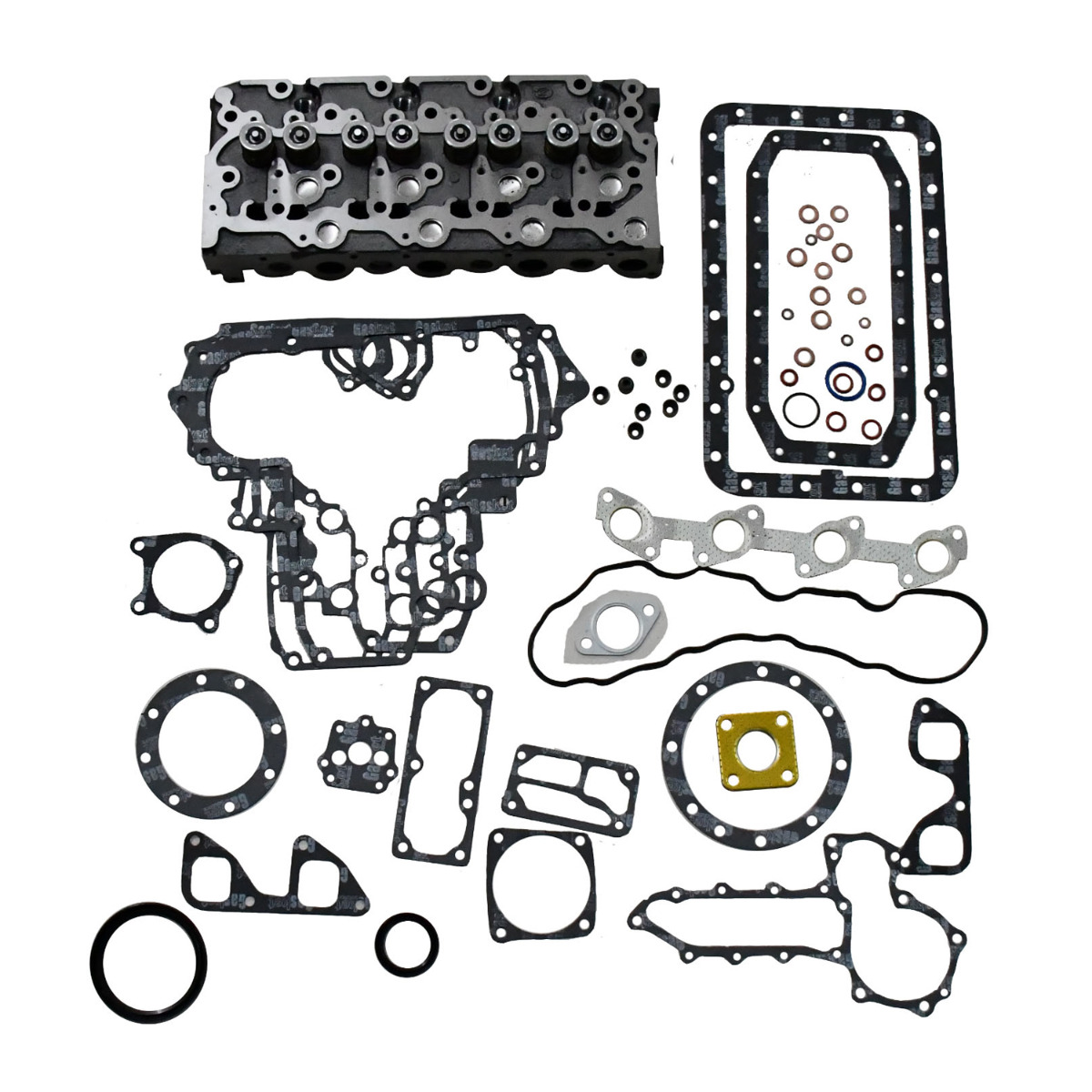 Kompletter Zylinderkopf und kompletter Dichtungssatz für Bobcat