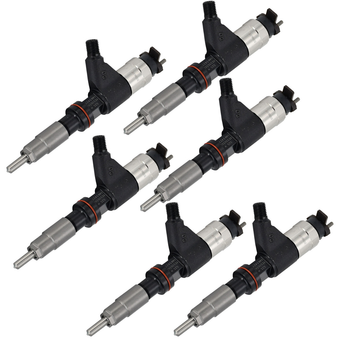 6 Stück Common-Rail-Injektor 095000-6310 für John Deere