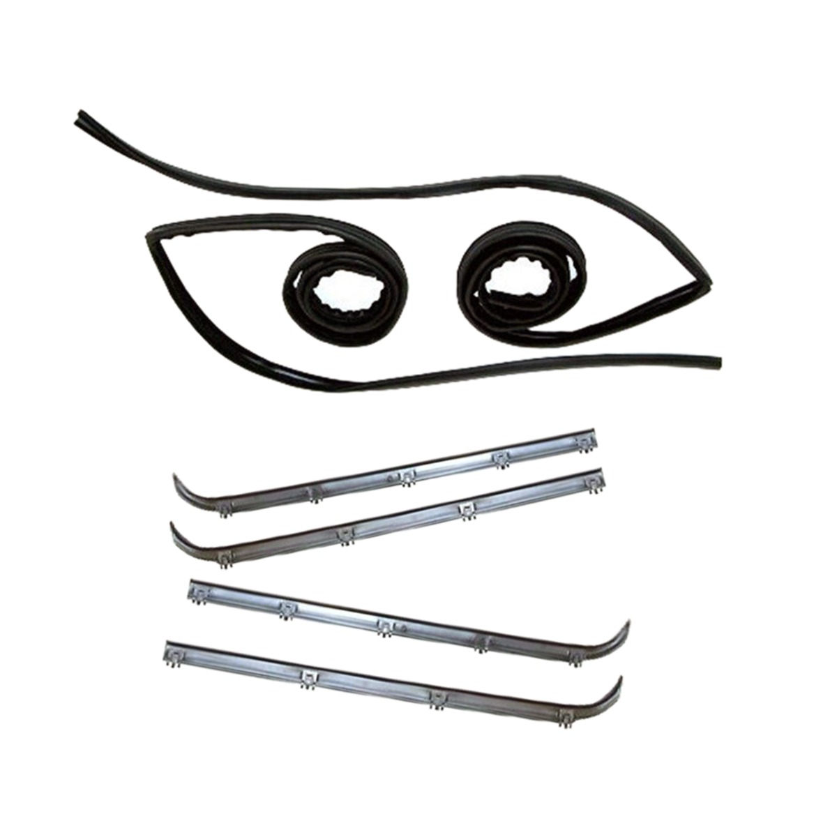 6 Stück Fensterdichtungsstreifen Fegen KF2007 für Ford