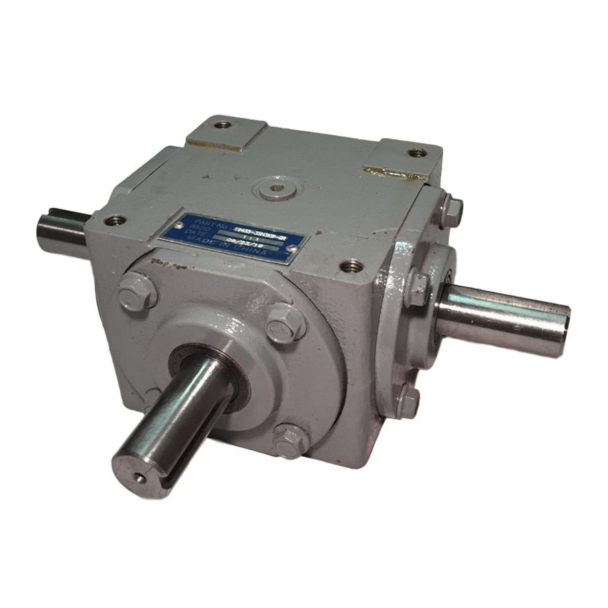 40-PS-Kegelradgetriebe mit drei 1-In-Keilwellen 19455-3SH-3KW-GR