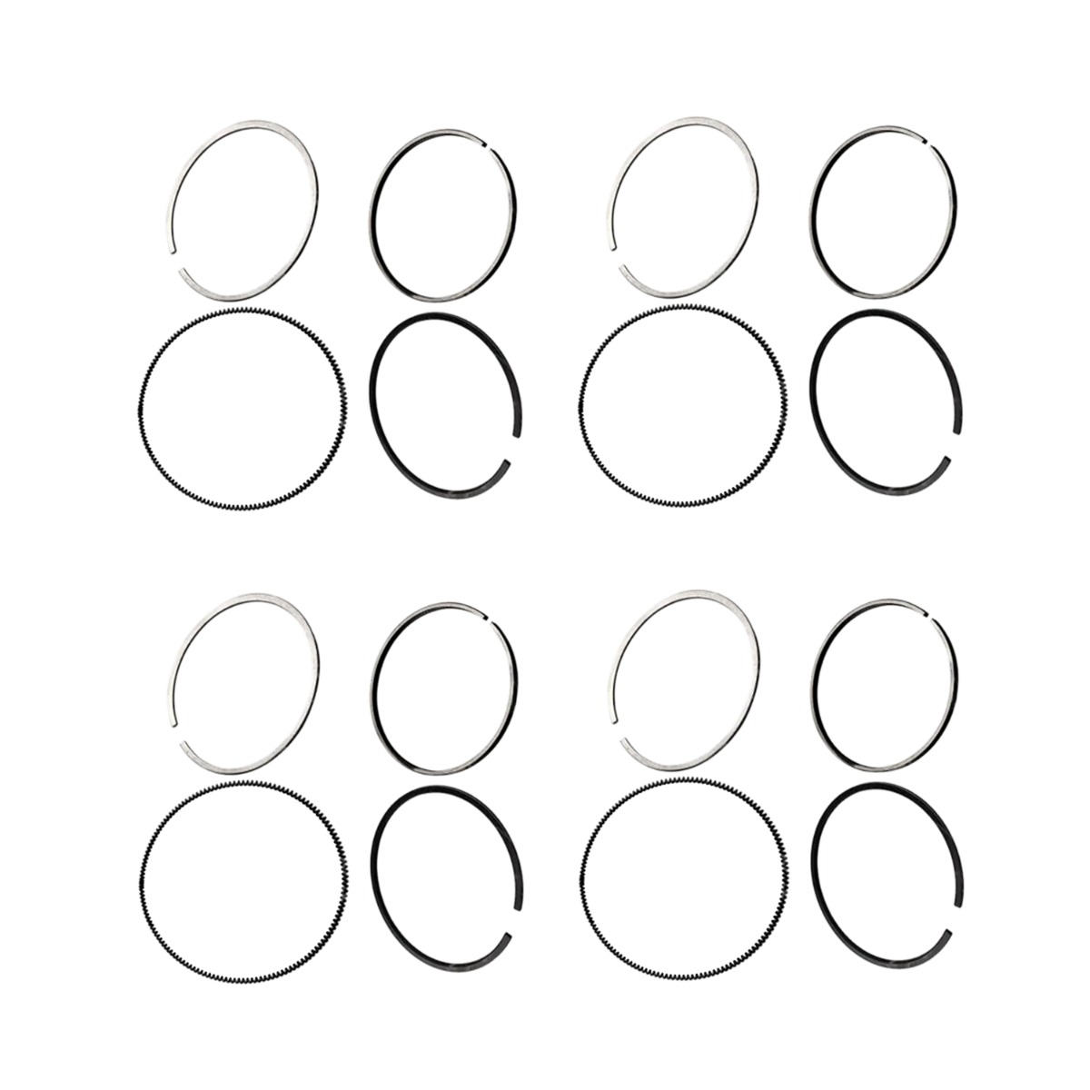 4 Teiliger Kolbenringsatz 1G924 Für Kubota