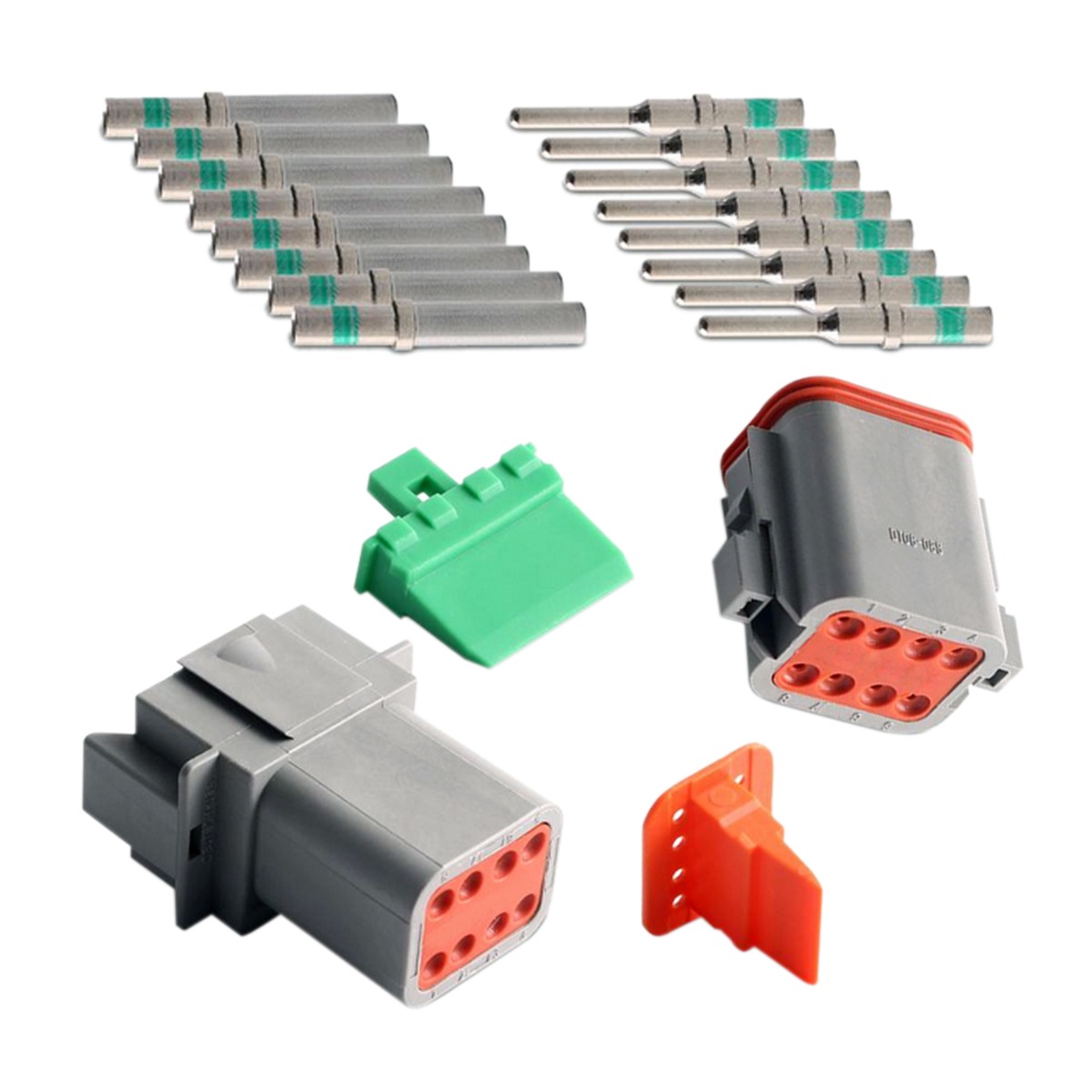 DT 8-poliger Anschlusssatz mit 14 AWG-Massivkontakt DT04-08PA für Deutsch