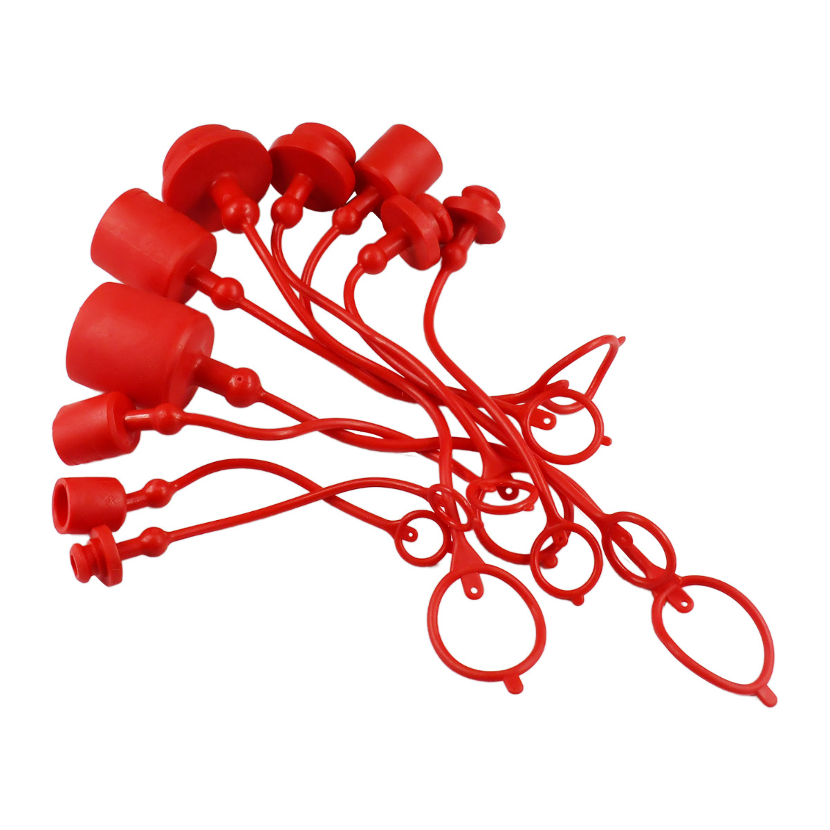 5 Sätze Hydraulikkuppler Staubkappe 1/4„ 3/8“ 1/2„ 3/4“ 1“ für Parker