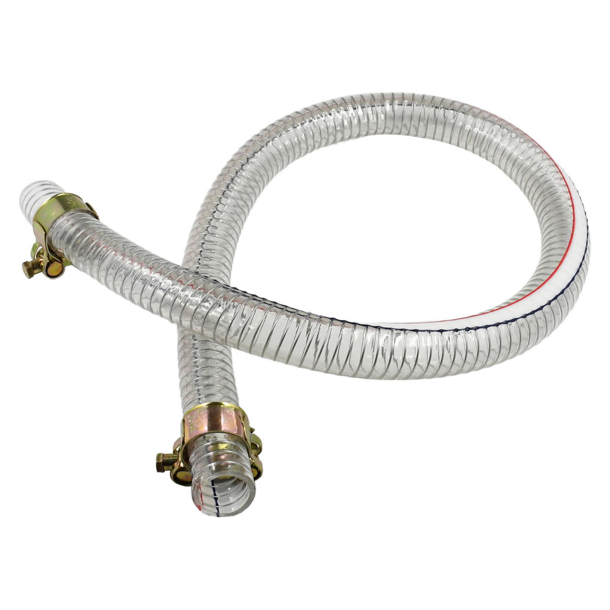 PVC-Schlauch 39'' Länge 1“ ID Hochdruck mit 2 Stück Klemme