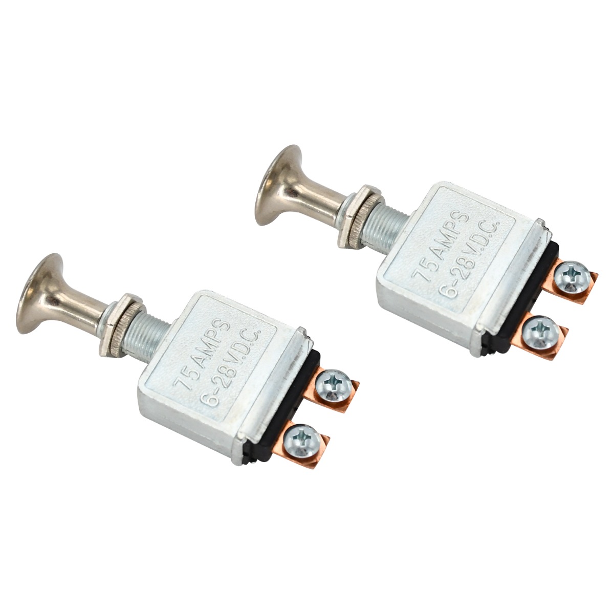 2 Stücke Push Pull Auto Kippschalter 75A 28V für Scheinwerfer