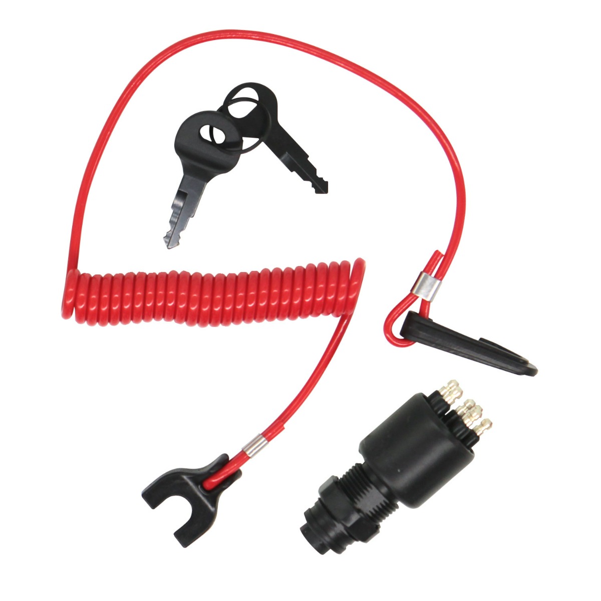 Zündschlossschlüsselbaugruppe mit Sicherheitsband 05005801 für OMC