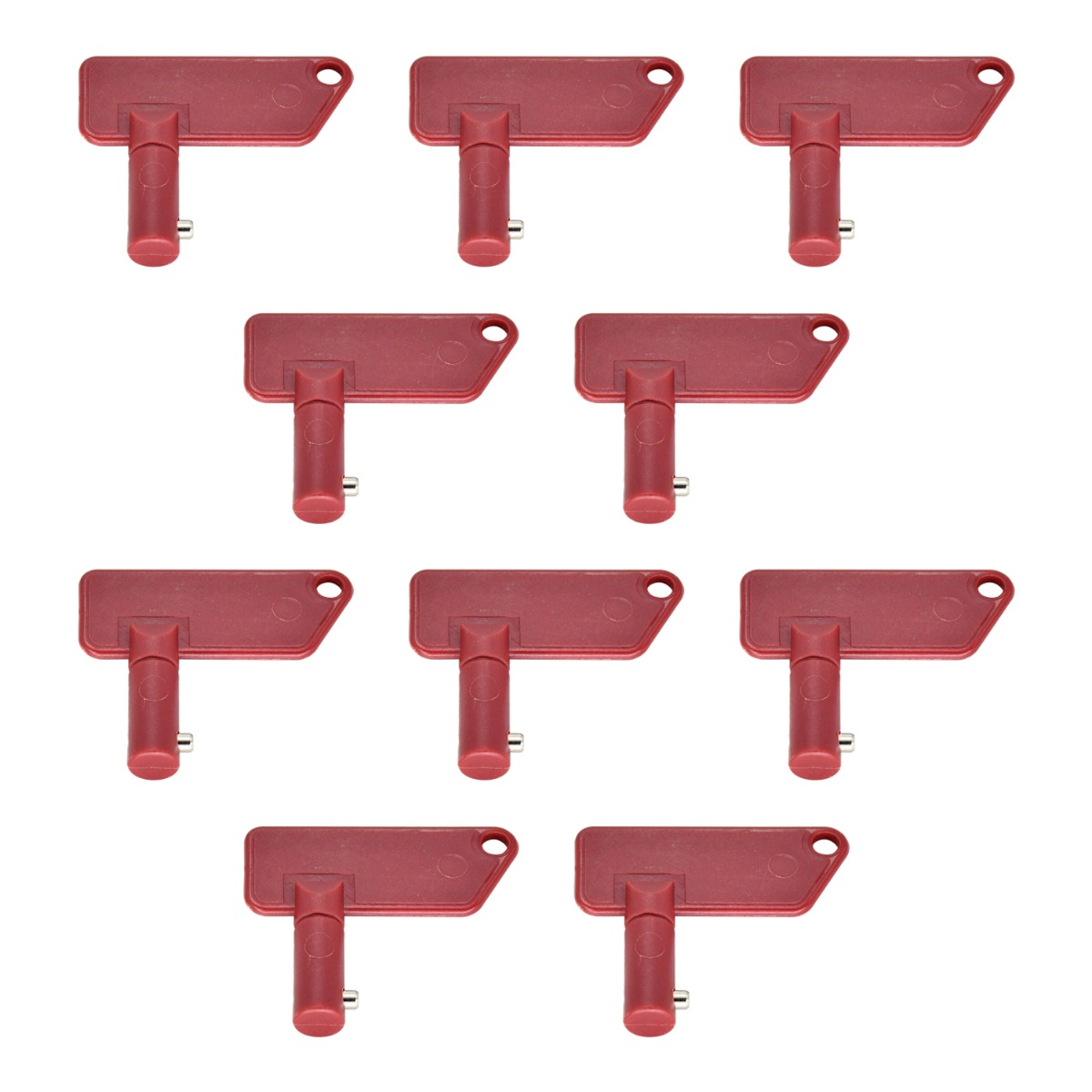 10 Stück Batterietrennschalter-Zündschlüssel 87185 für Terex