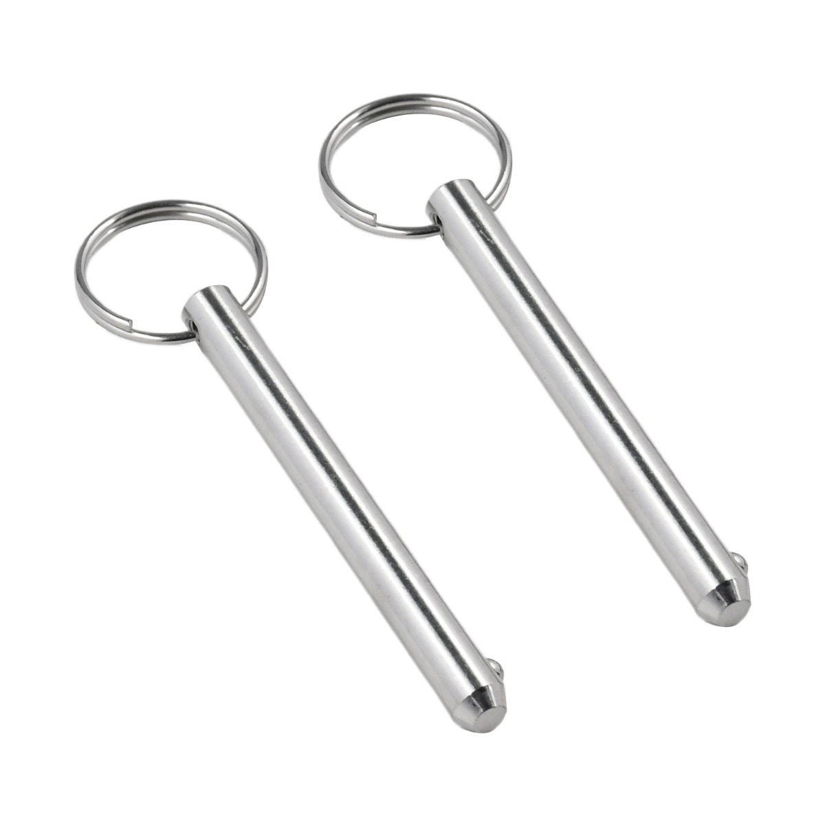 Durchmesser 3/8" (9,5 mm), Nutzlänge 3" (76 mm), 2er-Pack langer Schnellverschlussstift, Gesamtlänge 3,6" (92 mm) für Bimini