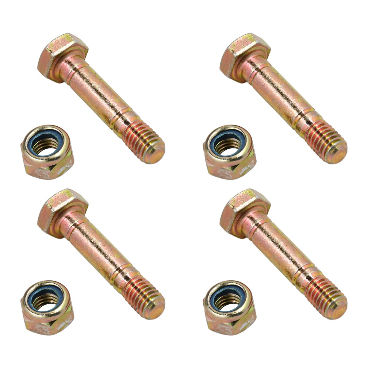 4 Stück Scherstiftschrauben Muttern 52100100 AM136890 für Ariens