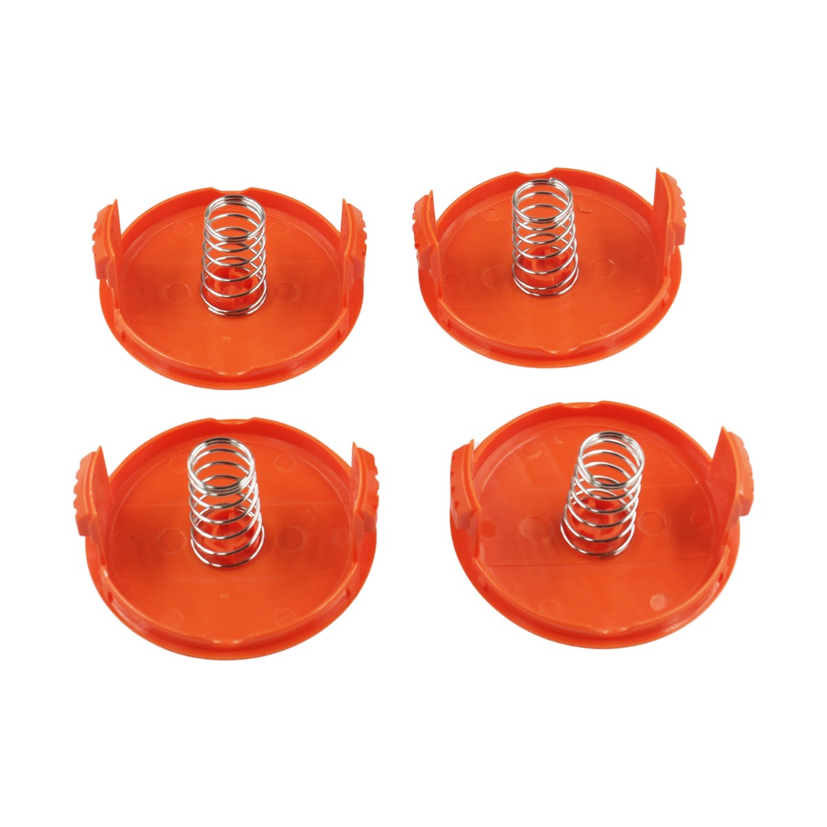 4 Stück Trimmer-Linienkappe und Feder 385022-03 für Black & Decker