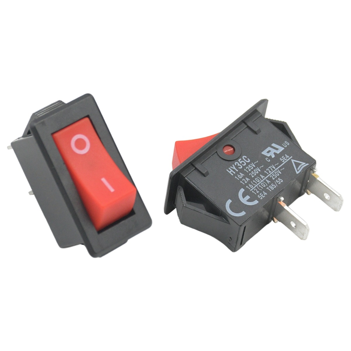 2 Stück 2-poliger Druckschalter HY35C