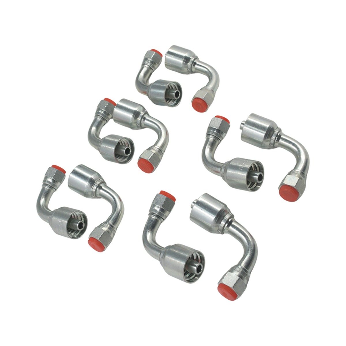10 Stück Hydraulikschlauchanschluss mit 3/8" JIC-Drehgelenk 13943-6-6 für Parker