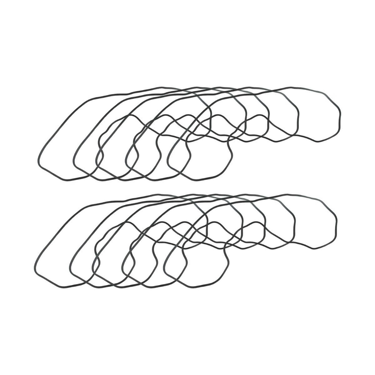 10 Stück Ventildeckeldichtung 13-0340